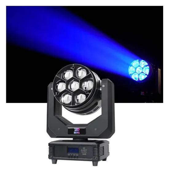 Small Lyre Beam 7x40W RGBW 4in1 LED Wash Zoom Mini Moving Head DMX Stage Light