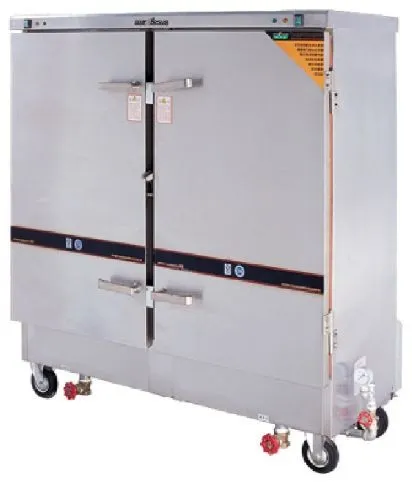 Electric rice steaming cart commercial food cart rice steamer