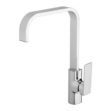 Square kitchen mixer tap