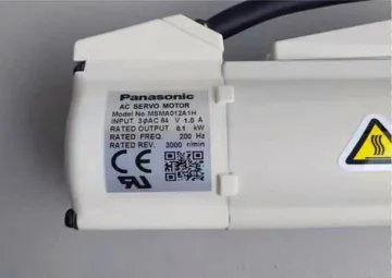 MSMA012A1H Panasonic 0.1kw Rated Output Power Servo Motor