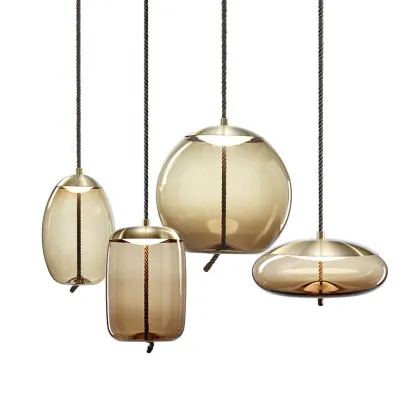 Scandinavian Post Modern Pendant Lights: Nordic Design Decor Glass Luminaire
