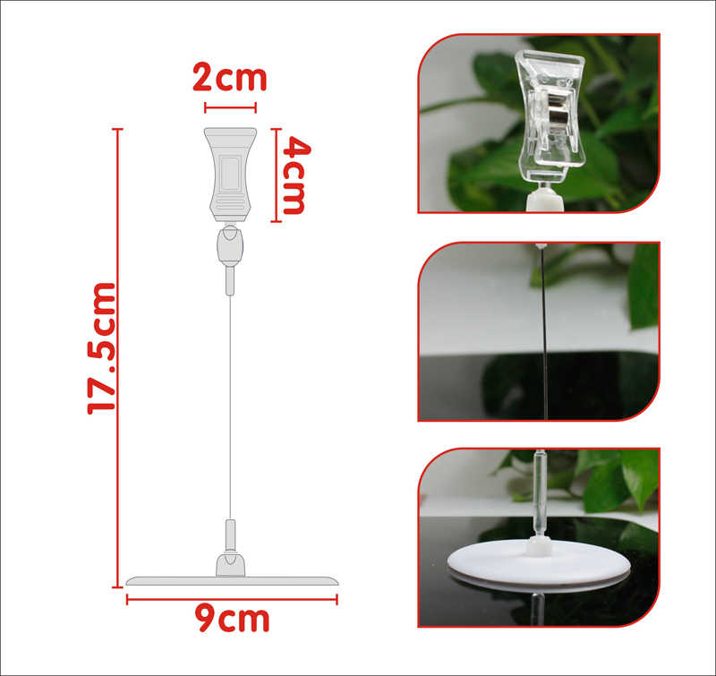 V25 3 Pop Clips Size