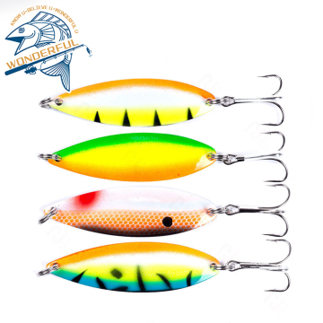 72 mm 18g Bionic Multi-colour metalen zoetwaterforel Sinking Poolin Lepel Lure met drievoudige haken