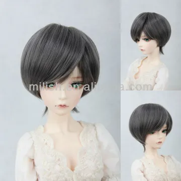 Cute synthetic BJD mohair doll bob short hair wigs BJDW-0039