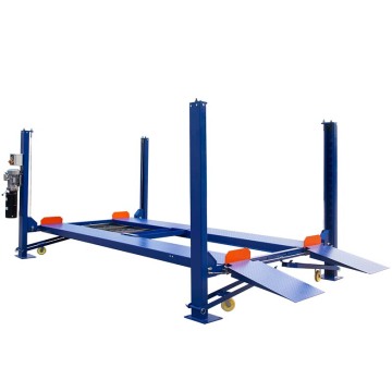 CE Approved 4.5T Movable Hydraulic 4-Post Car Lift for Fast Delivery