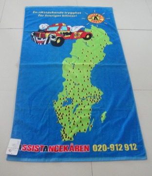 Velour Reactive Printed Customized Beach Towel