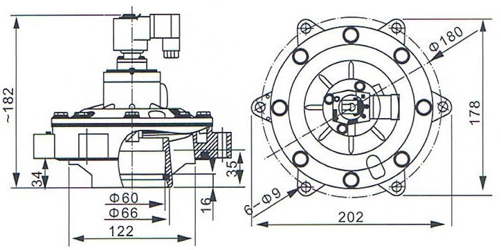 CA50MM Manifold Mount Pulse Jet Valve