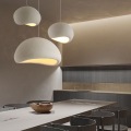 Indoor Modern Wabi-sabi Pendant Lamp Chandelier In White