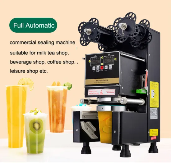 90/95mm CE Certified High-Quality Desktop Commercial Automatic Cup Sealing Machine