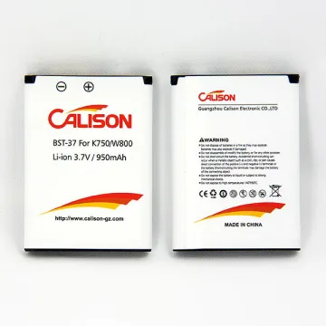 BST-37, Mobile Phone Battery for Sony K610c/K618/K750/ S600c/V600/W350