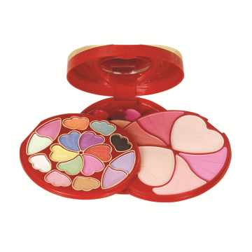 Sets de regalos de maquillaje vegano de alto pigmento TLM: cara personalizada, sombra de ojos, paleta de sombras de ojos con brillo y juego de maquillaje impermeable