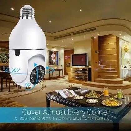 E27 Socket Full Color Panoramic WiFi IP Camera