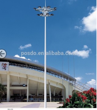 high mast poles,street poles,15-45meters galvanized polygon auto lift high mast Lighting Pole,lighting poles price list,stadium