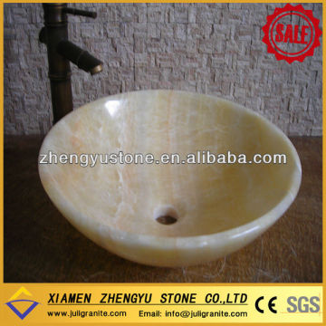 Chinese native cheaper round rosin onyx sink honey onyx sink