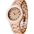 Giappone Movement Watch Uomini Logo personalizzato orologio in legno