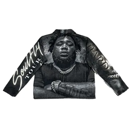 2024 Rap Star Rod Time Tapestry Jacket Hoodie