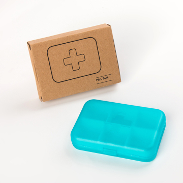 Small Compartmentalized PP Plastic Medicine Boxes for Travel