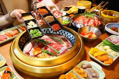 Commercial Korean barbecue table