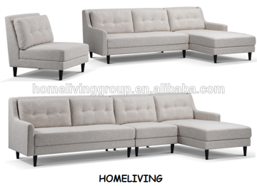 2016 high quality European style L shape modern sectional sofa