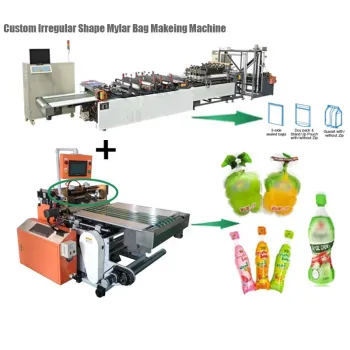 Fully Automatic PP Pouch Bag Making Machine for Custom Shape Mylar Bags