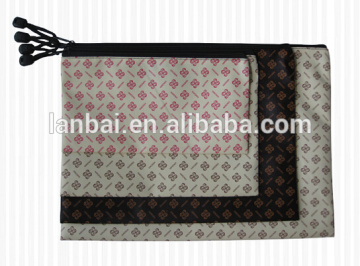 2015 hot sale stationery bag zipper bag S pattern leather zipper bag