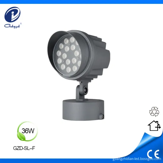 Outdoor architectural with cap and base led spotlights