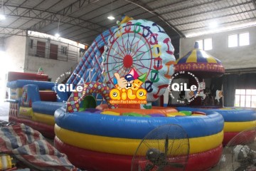 Outdoor Playground Inflatable Animaed Funland ,Amusement Park For Kids Playground from QILE