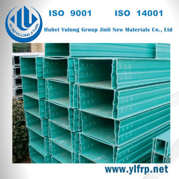 Pultruded Fiberglass GRP FRP Cable Tray with cover