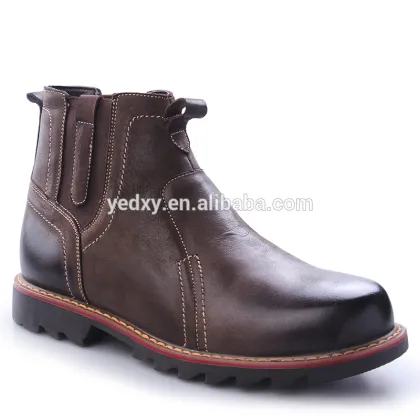new advanced fashion style genuine leather men chelsea boots