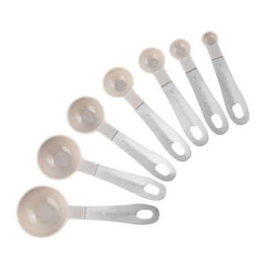 9 PCS coloridas cucharas y tazas de plástico para hornear y pasteles