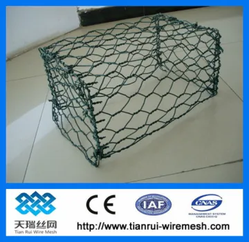 galvanized+PVC coated gabions/gabion box/gabion mesh/mattress