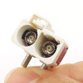 Right Angle Dual Fakra Female Coaxial Cable Connector