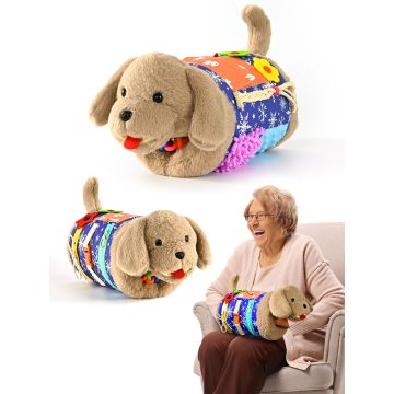 Fidget Blanket Muff Dog for Adults