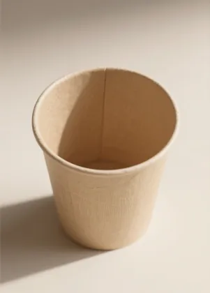Bamboo fiber paper cup