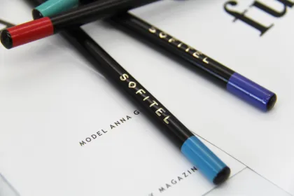 Newest SOFITEL Hotel Wood Pencil with Colorful Top Search