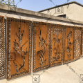 Garden Corten Steel Metal Screen con diverso