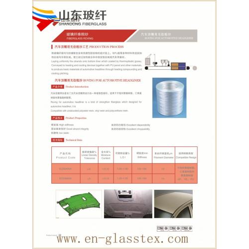 13micron 4800tex sheet-shaped film plastic roving