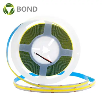3-Year Warranty 480LED COB LED Strip, CE ROHS Certified, 12V/24V Flexible Warm White 6500K Light, 100ft