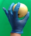 Gants jetables en vinyle bleu/gants en vinyle à usage d&#39;usine alimentaire