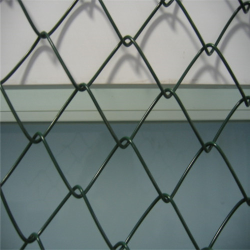 PVC coated dark green chain link fence