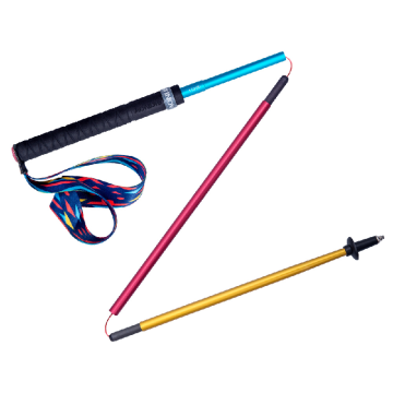 Amazononjie Sports Lightweight Carbon Rod for Running Hiking Hot Selling Multifunctional Folding Stick With EVA Handle Trekking