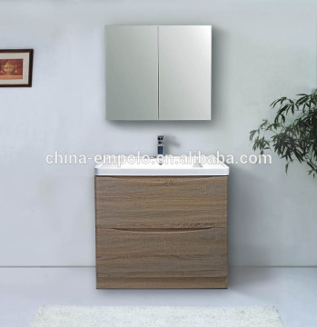 European modern design wood MDF Plywood floor standing bathroom vanity EC811F-9