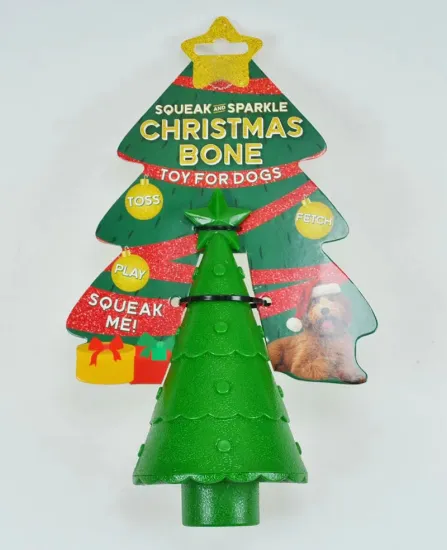 Christmas Dog Toys with Light TPR Pet Gifts