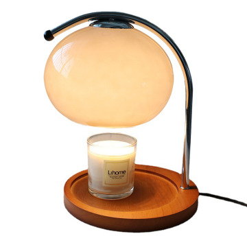 Luxury Modern Glass Candle Warmer Lamp with Timer and Bulbs