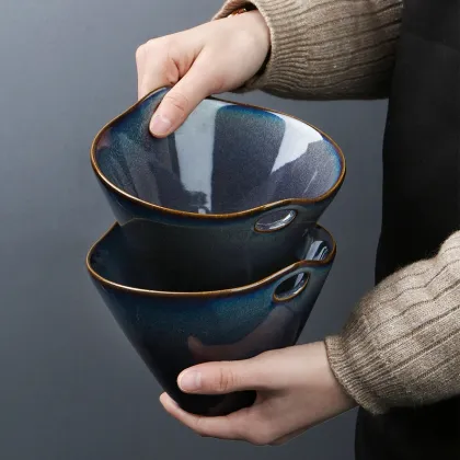 Beautiful Design Large Ramen Porcelain Bucket Instant Noodle Bowl
