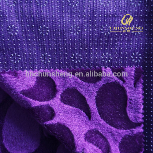 Plastic drop brushed flower Spray velboa100% polyester