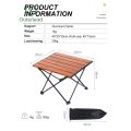 Outerlead vouwen lichtgewicht houten graan mini camping tafel