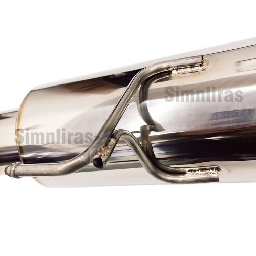 Pojedynczy wypolerowany układ wydechowy GT w stali nierdzewnej dla 2023 Nissan Z 400Z RZ34