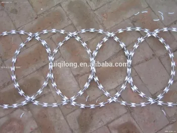 Chinese Galvanized, PVC Coated, Razor Barbed Wire