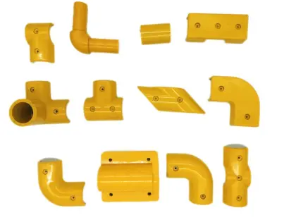 Fiberglass tube connector FRP handrail fittings accessories